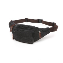 Wholesale Trendy Private Label Custom Your Own Logo Leather Sports Canvas Running Waist Bag